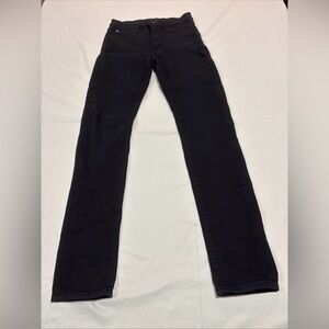 Hudson Barbara Skinny Jeans Black Stretch Pockets Zipper Denim Casual USA 27